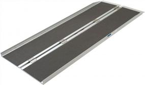 img 4 attached to Foldable Aluminum Wheelchair Ramp 6Ft X 29In With Additional Features For Enhanced Accessibility