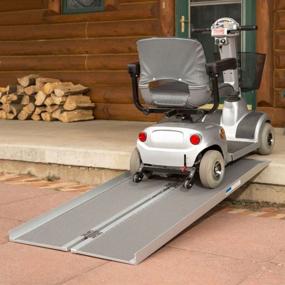 img 3 attached to Foldable Aluminum Wheelchair Ramp 6Ft X 29In With Additional Features For Enhanced Accessibility