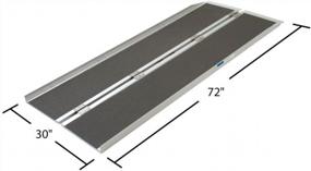 img 1 attached to Foldable Aluminum Wheelchair Ramp 6Ft X 29In With Additional Features For Enhanced Accessibility