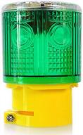 green led solar strobe warning light - 360° super bright, waterproof ip48 for construction traffic dock marine control flashing. logo