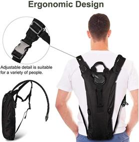 img 3 attached to Hydration Pack INNOLITES: Водный мешок с мочевым пузырем 3L, верблюжий рюкзак для активного отдыха - идеально подходит для походов, бега, велоспорта, альпинизма, кемпинга и катания - подходит как для мужчин, так и для женщин.