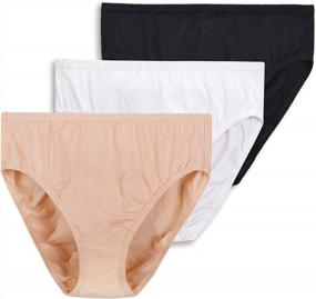 img 4 attached to Comfortable, Breathable Plus Size Panties For Women - Wingslove 3-Pack High Cut Underwear With Full Coverage