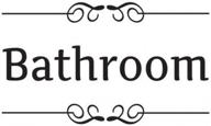 diy removable bathroom wall sticker for home decor - wc sign toilet door accessories logo