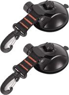 enhanced domaker heavy duty suction cup anchor: reliable tie down with securing hook for camping tarp, car side awning - set of 2 логотип