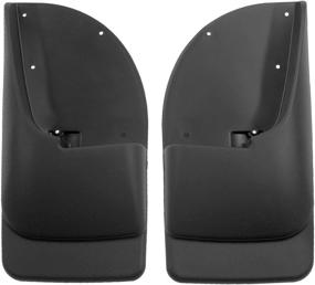 img 4 attached to 🚗 Husky Liners Rear Mud Guards - Black, 57401, Fits 1999-2010 Ford F-250/F-350 with Single Rear Wheels, without OEM Fender Flares, 2 Pcs