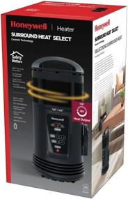 img 2 attached to 🔥 Honeywell Black Ceramic Surround Heat Whole Room Heater with Remote Control