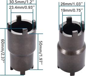 img 3 attached to 🛠️ GOOFIT 19мм 23мм Двухмуфтовый инструмент для ведущей муфты - Замена гаечного ключа на гайку-фланец для Taotao SSR ATV Dirt Bike - 50сс 70сс 90сс 110сс 125сс