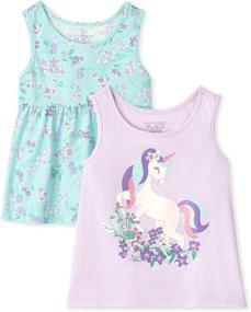 img 4 attached to Childrens Place Toddler Sleeveless Flower 3 Apparel & Accessories Baby Girls -- Clothing