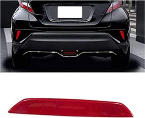 img 1 attached to 🚦 Enhance Your Toyota C-HR CHR 2016-2021 with ITrims Rear Stop Brake Light Lamp Trim - ABS Red Accessory