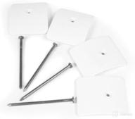 🔒 securing your outdoor mat: camco low-profile rv awning mat anchors with hold-down nails - 4 pack (45631), white logo