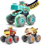 monster truck toy cars for 1-year-old boys - friction power bull cars for babies and toddlers - pull back cars for ages 1-3 logo