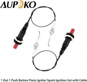 img 3 attached to 2 Sets Piezo Spark Ignition, Propane Push Button Piezo Igniter With Threaded Ceramic Electrode Ignition Plug Wire 30 CM, Type Of 1 Out 1, Fit For Gas Fireplace & Oven & Heater & Kitchen Lgniter