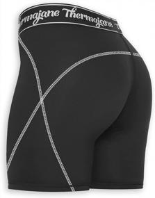 img 3 attached to Enhance Your Performance With Thermajane Women'S Compression Volleyball Shorts