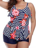 👙 yonique tankini slimming swimwear swimsuit: flattering women's clothing for stylish swimsuits & cover ups logo