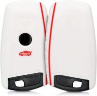 stylish kwmobile key cover compatible with bmw - white/red for ultimate protection and style логотип