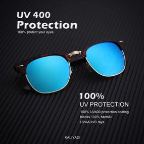 img 2 attached to Polarized Semi-Rimless Sunglasses: The Ultimate Driving Sun Protection For Men And Women
