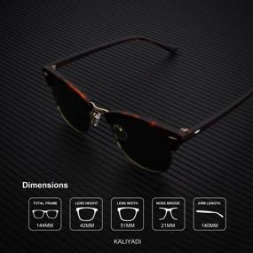 img 1 attached to Polarized Semi-Rimless Sunglasses: The Ultimate Driving Sun Protection For Men And Women