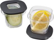 🍱 rubbermaid premier easy find lids food storage containers, 0.5 cup, gray, pack of 2 логотип