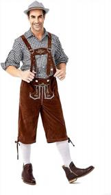 img 4 attached to Men'S German Bavarian Oktoberfest Costume - Premium Quality Lederhosen By GRAJTCIN