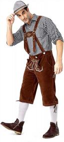 img 3 attached to Men'S German Bavarian Oktoberfest Costume - Premium Quality Lederhosen By GRAJTCIN