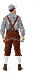 img 1 attached to Men'S German Bavarian Oktoberfest Costume - Premium Quality Lederhosen By GRAJTCIN