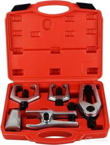 img 4 attached to 🛠️ Professional Front End Service Tool Kit - 5pcs: Pitman Arm Puller, Ball Joint Separator, and Tie Rod Remover Tool by DAYUAN