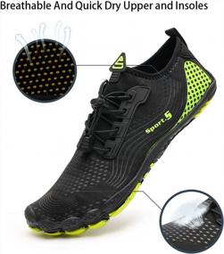 img 3 attached to Mens & Womens Non-Slip Water Shoes For Swimming, Hiking, Kayaking & More!