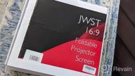 img 1 attached to Experience Ultimate Outdoor Movie Fun With JWSIT 120-Inch Projector Screen - Foldable, Anti-Crease & HD 16:9 Ratio For Home Theater And Backyard Entertainment review by Adam Price