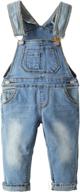 👶 stylish and adjustable: kidscool space baby toddler jean overall with 2 buttons and adjustable straps логотип