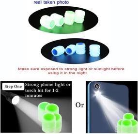 img 3 attached to Luminous Fluorescent Illuminated Motorcycles Vehicle Tires & Wheels