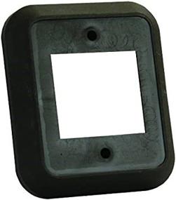 img 1 attached to 🔌 Enhance Wall Switch Convenience with JR Products 13535 Brown Double Switch Wall Spacer