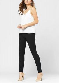 img 1 attached to 👖 Madison Premium Stretch Ponte Pants for Women - Dressy Leggings with Butt Lift