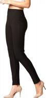👖 madison premium stretch ponte pants for women - dressy leggings with butt lift логотип