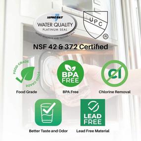 img 3 attached to Поддерживайте чистоту воды в холодильнике с помощью сменного фильтра SpiroPure SP-LE600, сертифицированного NSF (3 шт. в упаковке)