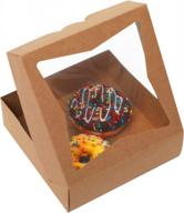 premium and sturdy yotruth pie boxes with window - ideal for cakes, cookies, and pastries - 30 pack kraft bakery boxes logo