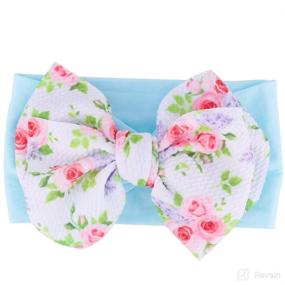 img 1 attached to 👶 Adorable CN-8pack Baby Girl Headbands: Stylish Turbans with Knotted Bows for Newborns, Toddlers, and Children