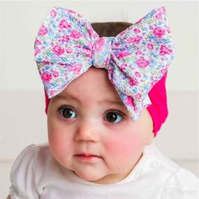 img 3 attached to 👶 Adorable CN-8pack Baby Girl Headbands: Stylish Turbans with Knotted Bows for Newborns, Toddlers, and Children