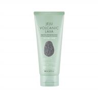 the face shop jeju volcanic lava deep pore-cleansing foam scrub for blackheads removal, refining & shrinking 4.7 fl oz (pack of 1) logo