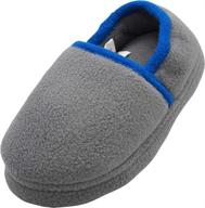 norty sports fleece slippers 40846 4musbigkid boys' shoes ~ slippers logo