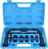 8milelake valve spring compressor c-clamp tool kit for motorcycle, car, atv & small engine repairs – auto compression service solution логотип