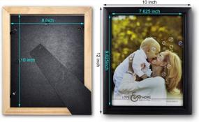 img 2 attached to Solid Wood Document/Picture Frame With Plexiglass, Spiretro 8 X 10 Inch Classic Curve Edge, Vertical And Horizontal Display, For Tabletop Or Wall Mounting Photo Frame, Plain Gallery Black