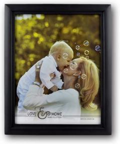 img 4 attached to Solid Wood Document/Picture Frame With Plexiglass, Spiretro 8 X 10 Inch Classic Curve Edge, Vertical And Horizontal Display, For Tabletop Or Wall Mounting Photo Frame, Plain Gallery Black