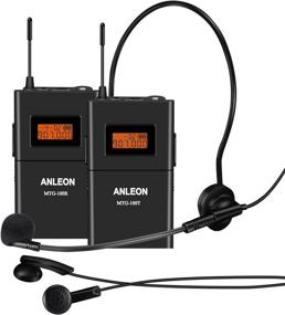 img 3 attached to Anleon MTG100 902MHz-927MHz Tour Guide Wireless System Church System Translation Equipment Simultaneous Interpretation Equipment: 1 Transmitter and 5 Receivers