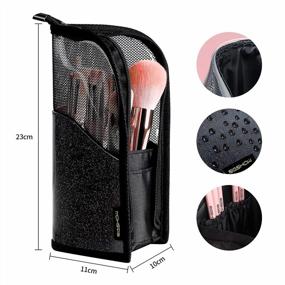 img 1 attached to 15PCS Makeup Brush Set Mistyrose And Makeup Brushes Cleaning Set