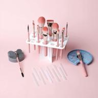 15pcs makeup brush set mistyrose and makeup brushes cleaning set logo