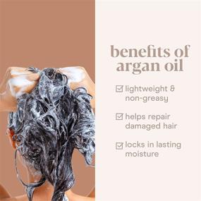 img 1 attached to Питайте и укрепляйте волосы с помощью шампуня Baebody'S с аргановым маслом (16 жидких унций)