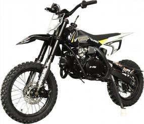 img 2 attached to X-PRO Black 125Cc Kids Dirt Bike Pit Bike With Semi-Automatic Transmission And Large 14"/12" Tires - Perfect For Youth Riders!