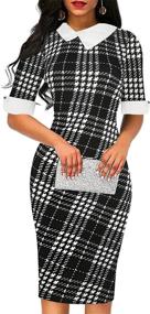 img 4 attached to Stylish Sakaly Women's Sleeve Length Pencil Dresses: Elevate Your Wardrobe