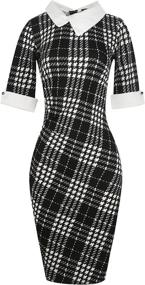 img 2 attached to Stylish Sakaly Women's Sleeve Length Pencil Dresses: Elevate Your Wardrobe