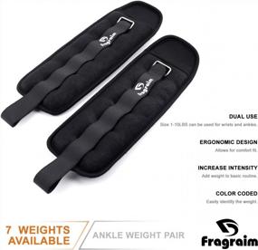 img 3 attached to Comfortable Fragraim Weights With Sturdy Build For Men, Women, And Kids: Ideal For Running, Dancing, Walking, And Fitness